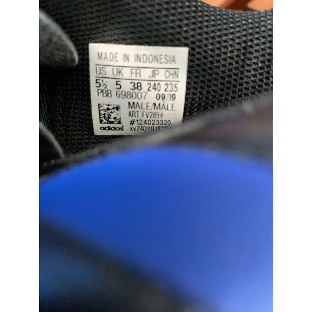 adidas GOLETTO VII FG JR (FV2894) BLACK-BLUE SIZE KIDS And 5.5